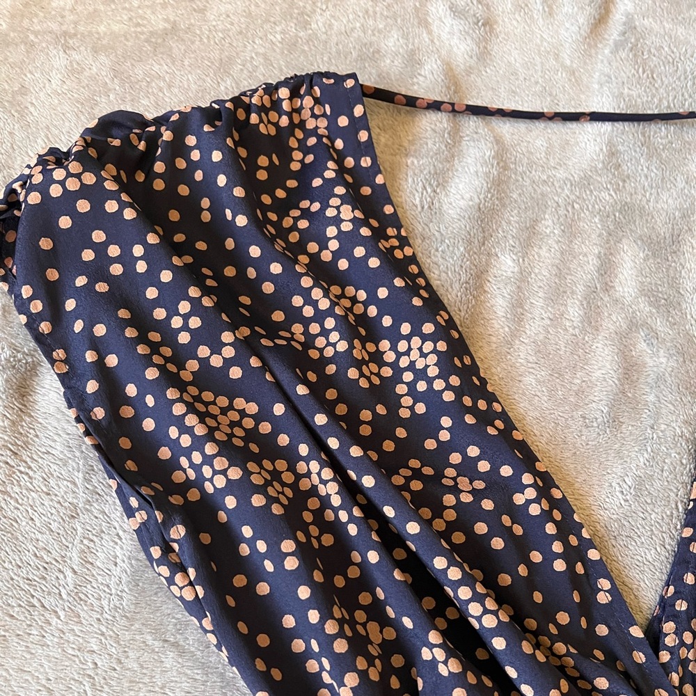 High/Low Patterned Summer Dress, size M - Picture 3 of 8